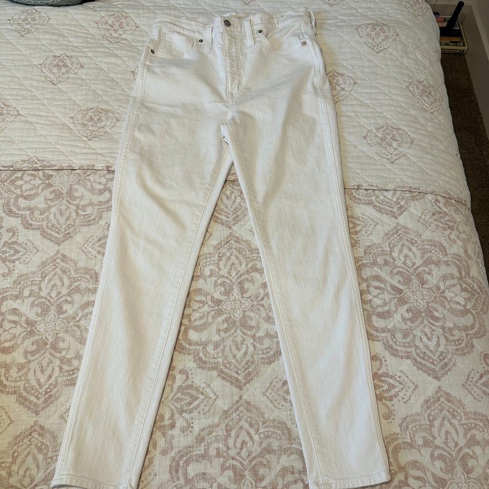 MADEWELL WHITE SKINNY JEANS SZ 30